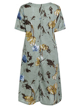 Celmia Summer Boho Midi Sundress