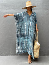 Bohemian Striped Print Beach Dress