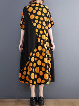 Chiffon Polka Dot Summer Dress - Casual Chic