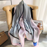 Chic Silk Muffler: Women's Autumn-Winter Scarf