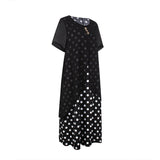 Abaya Boho Dress Elegant Luxury Polka Dot