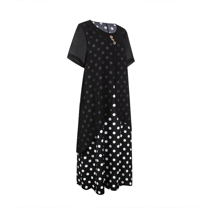 Abaya Boho Dress Elegant Luxury Polka Dot