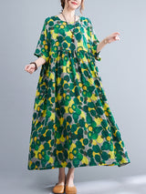 Oversized Polka Dot Cotton Dress - Summer Chic