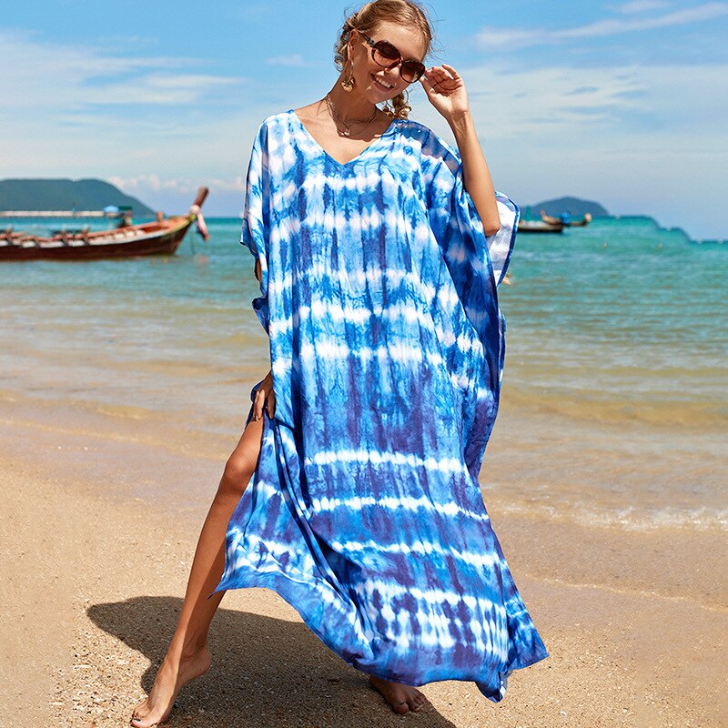 Kaftan Dress Plus Size Beach Party Casual Dress