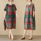 New Arrival Floral Vintage Summer Dress - Short Sleeve