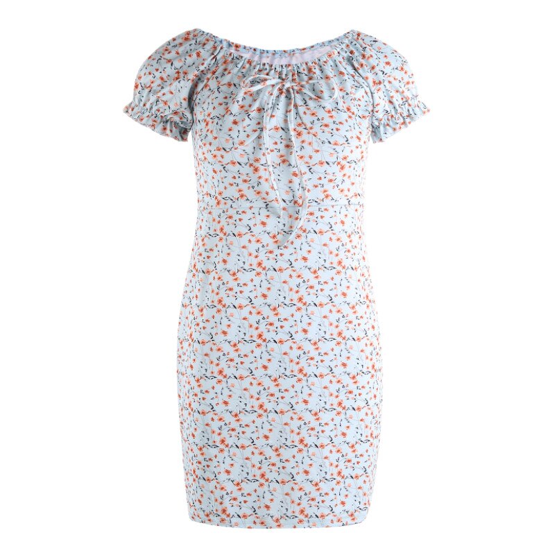 Boho Floral Off-Shoulder Mini Dress for Women