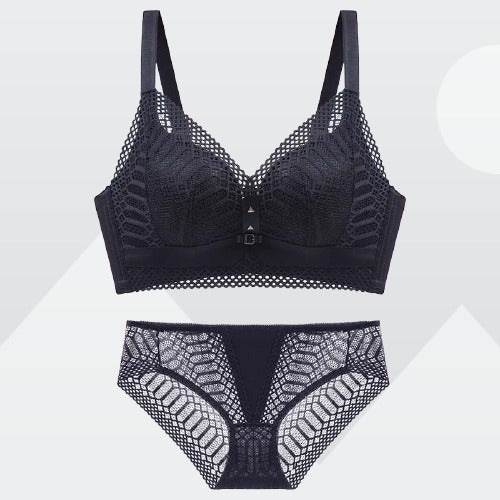 Roseheart Lace Padded One-Piece Cotton Push Up Bra