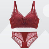Roseheart Lace Padded One-Piece Cotton Push Up Bra