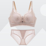 Roseheart Lace Padded One-Piece Cotton Push Up Bra