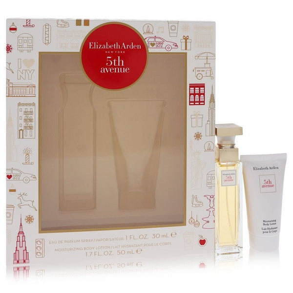 5TH AVENUE by Elizabeth Arden Gift Set -- 1 oz Eau De Parfum Spray + 1.7 oz Body Lotion (Women)