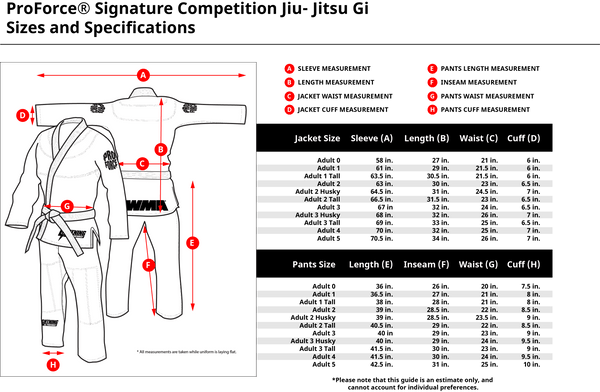 ProForce® Competition Signature BJJ Pants w/ Contrast Stitching