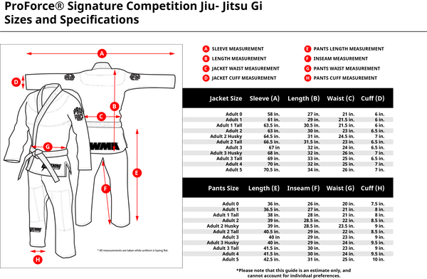ProForce® Competition Signature BJJ Gi w/ Contrast Stitching