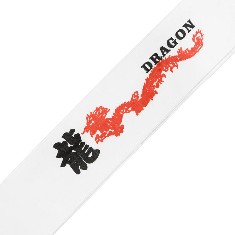 Tie-On Headband - White Dragon