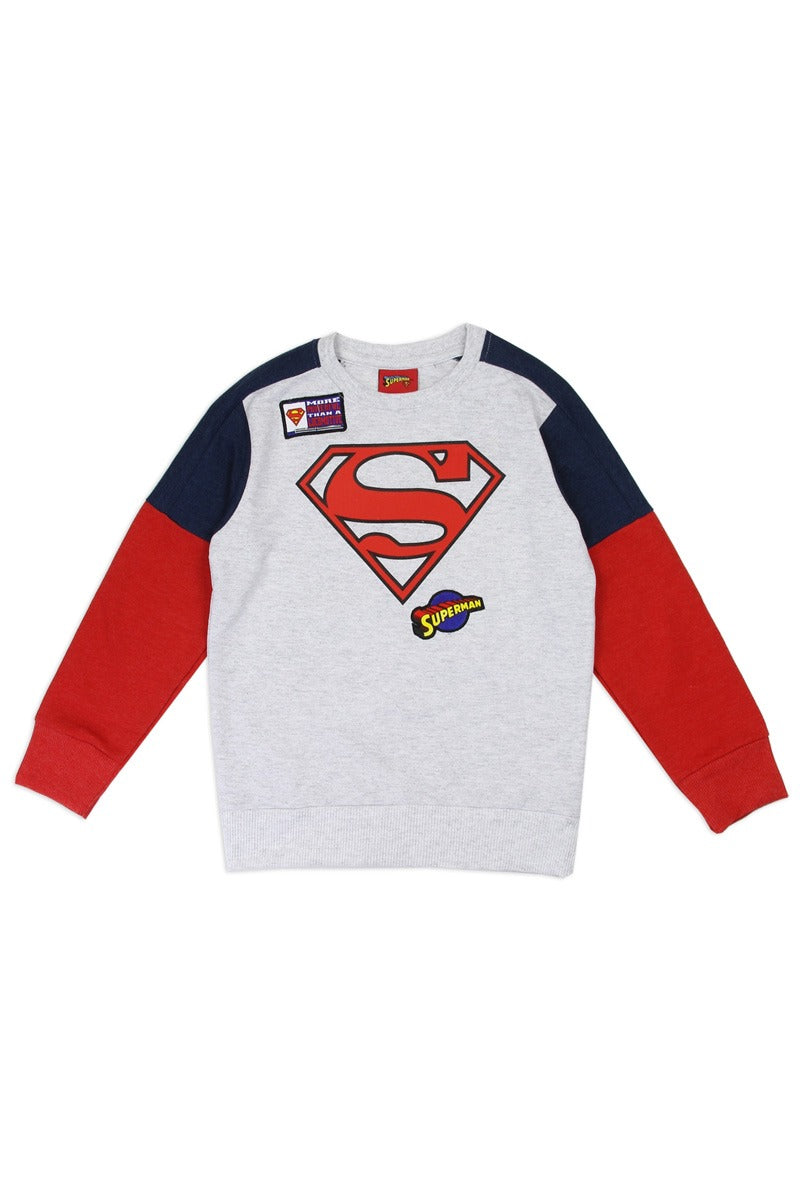 Boys superman 4-7 sweatshirt