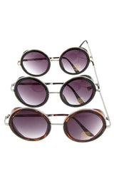 Round sideshield sunglasses pack