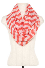 Striped infinity scarf