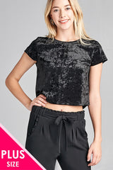 Ladies fashion plus size sleeveless fishnet back tank top