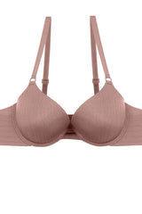 Ladies fashion plunge bra w/underwire