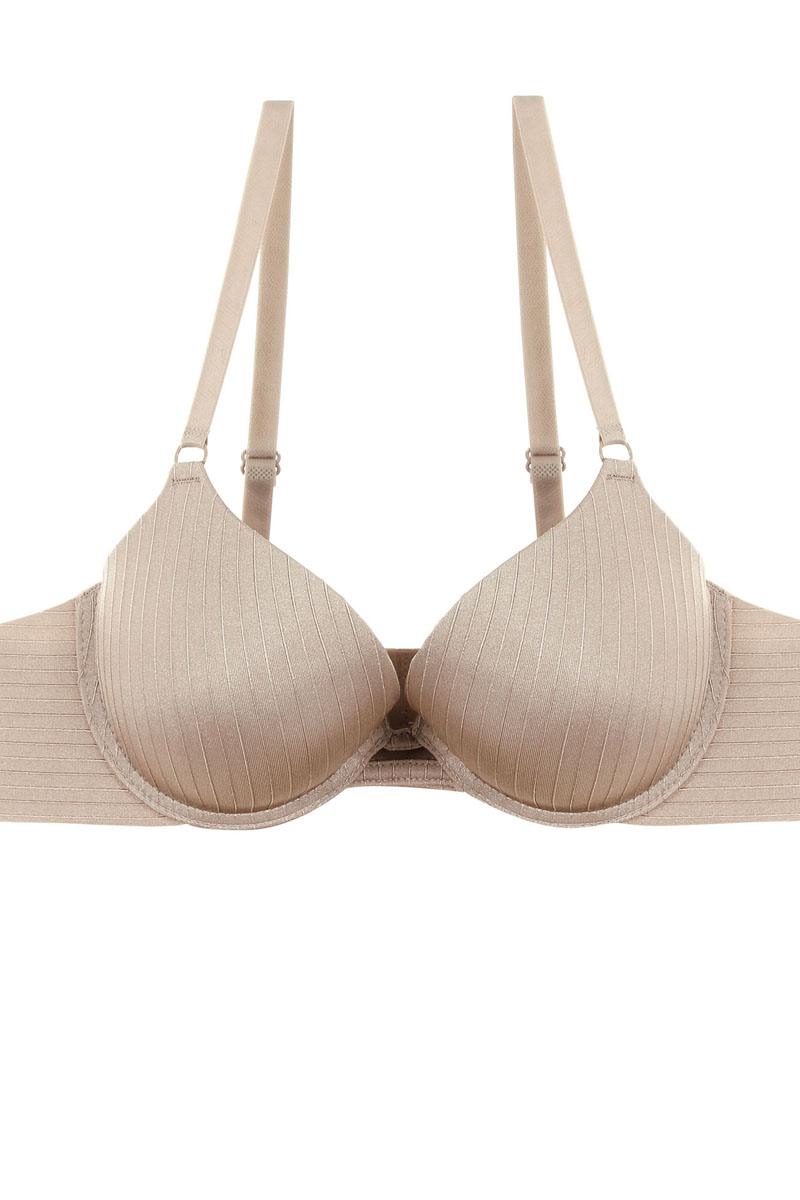 Ladies fashion plunge bra w/underwire
