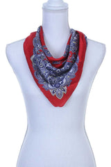 Paisley pattern bandanna scarf