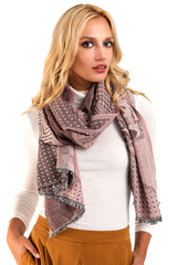 Mixed pattern mosaic scarf-