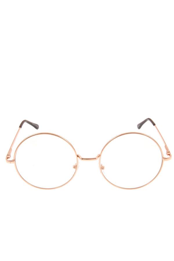 Round clear framed sunglasses