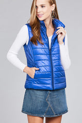 Quilted padding vest