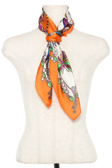 Butterfly mix silk scarf