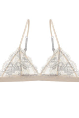 Floral lace overlayed bralette