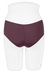 Microfiber & mesh keyholes hipster