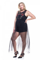 Mesh Long Dress