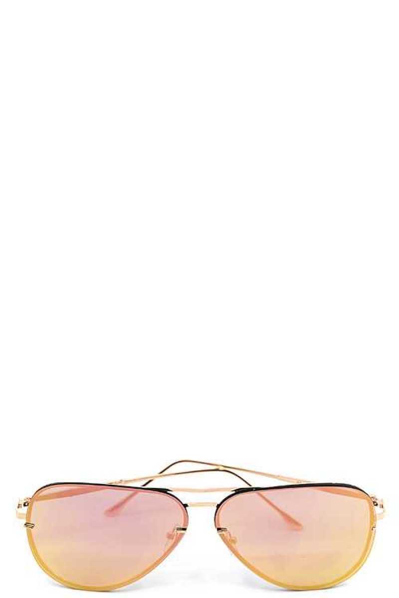 Fashion Pink Purple Aviator Sunglasses