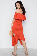 Cami Flounce Cut Out Dress