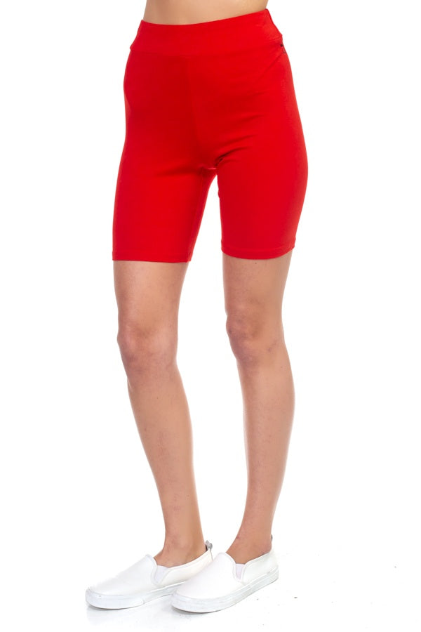 Stripe Band Top & Biker Shorts Set