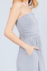 Rayon Modal Spandex Tube Top Maxi Dress