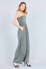 Rayon Modal Spandex Tube Top Maxi Dress