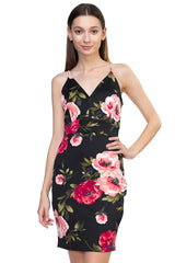Lace Floral Mini Dress