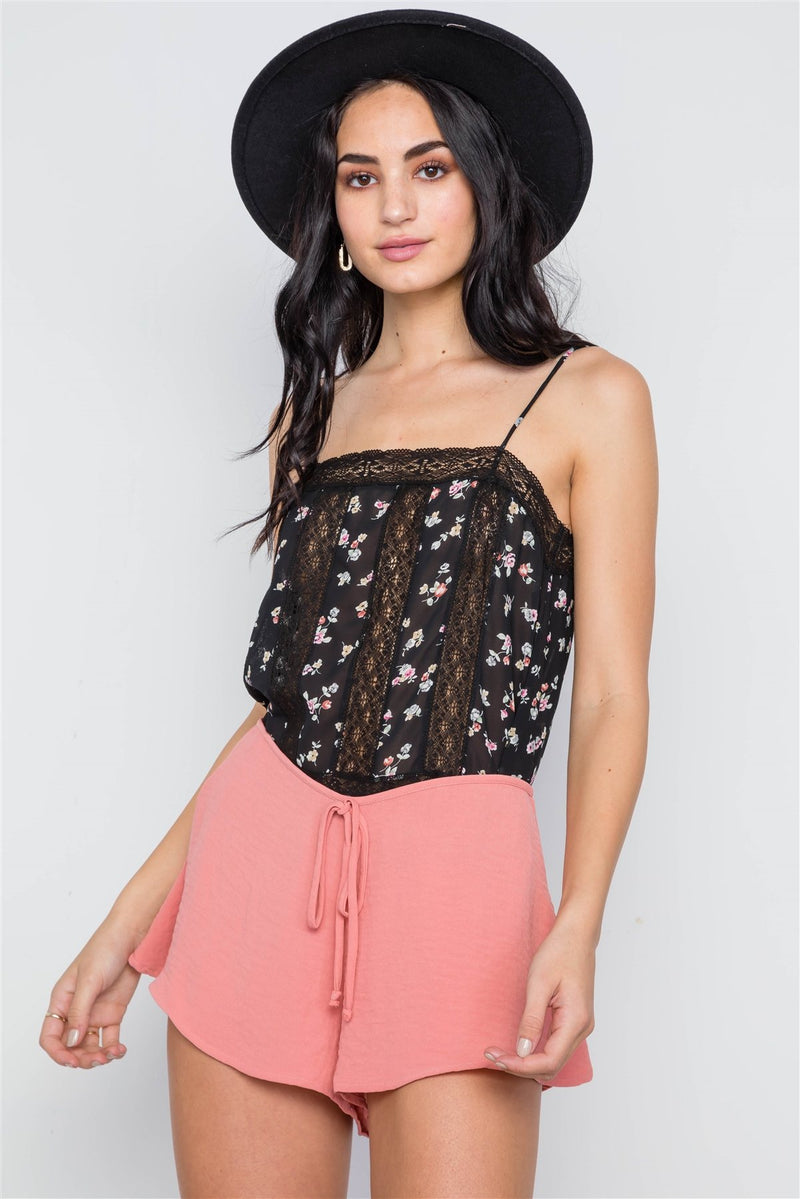 Mid-rise Light Crinkled Self Tie Shorts