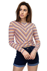 Stripe Twist Long Sleeve Shirt