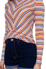 Stripe Twist Long Sleeve Shirt