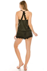 Satin Pj Short Set