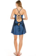 Satin Dress And Thong Set
