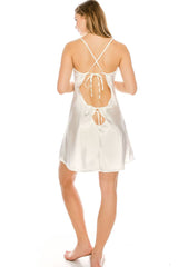 Satin Dress And Thong Set