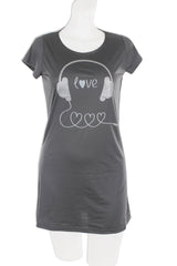 Knit Over Sized Scooped Neck Shirt