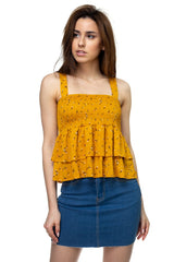 Smocked Floral Ditsy Shirt