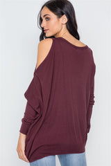 Asymmetrical Hem Seamed Sweater