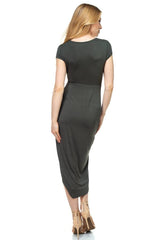 Deep V-neck Jersey Tunic Dress
