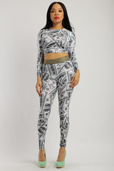Dollar Sublimation Print 2 Pieces Set