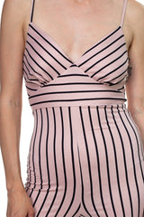 Stripe Sleeveless Jumpsuit