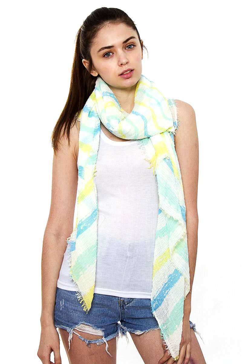 Striped Oblong Scarf